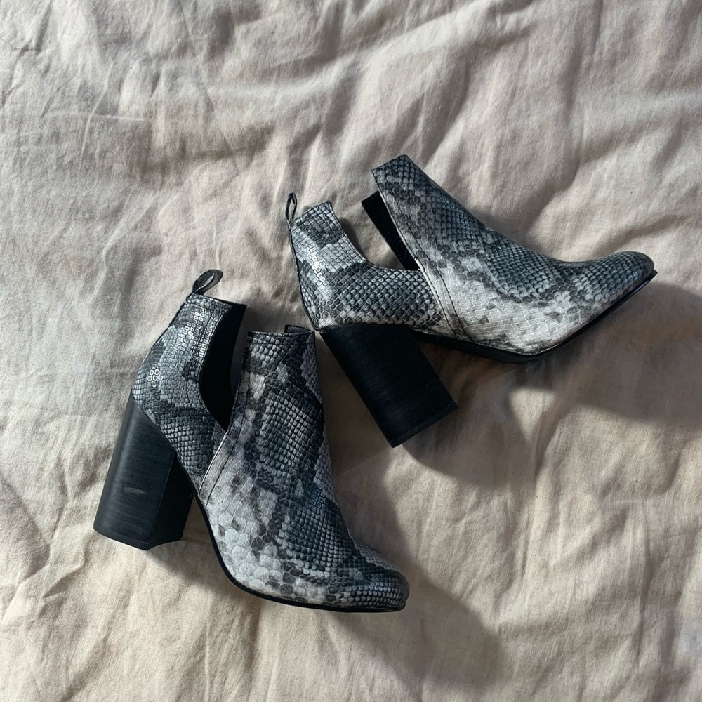 Snake Skin Steve Madden Boots